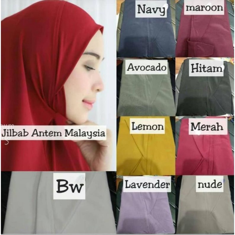 jilbab bergo malaysia jumbo bergo syar'i jersey