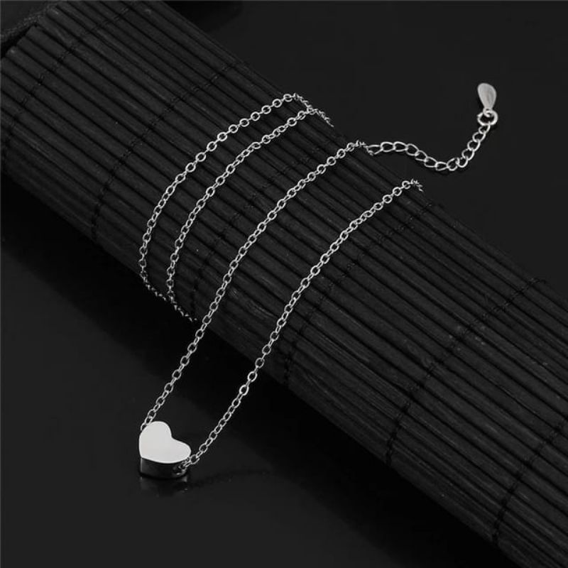 Medan Termurah kd13 Korean style kalung love mini cute/Perhiasan wanita import