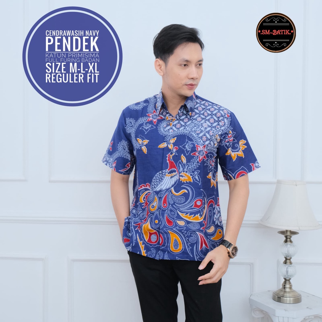 BATIK PRIA TERBARU S M L XL XXL BAJU kemeja batik pria lengan PENDEK PREMIUM BSO OFFICIAL SM BATIK