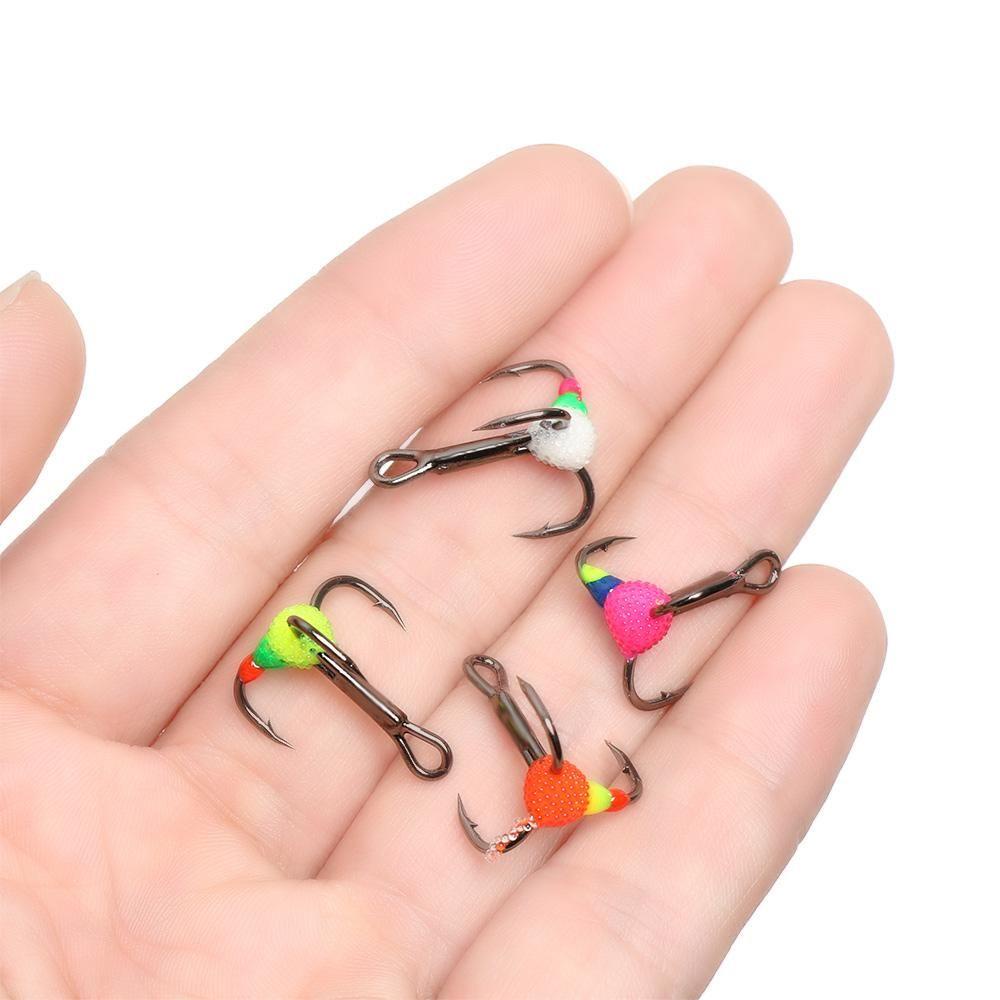 Atasan 5PCS 6pcs# 8# 10# &lt;Unk&gt;&lt;Unk&gt; Pancing Es Tahan Lama Musim Dingin6# 8# 10# Tackle Tools Alat Tackle Telur Ikan