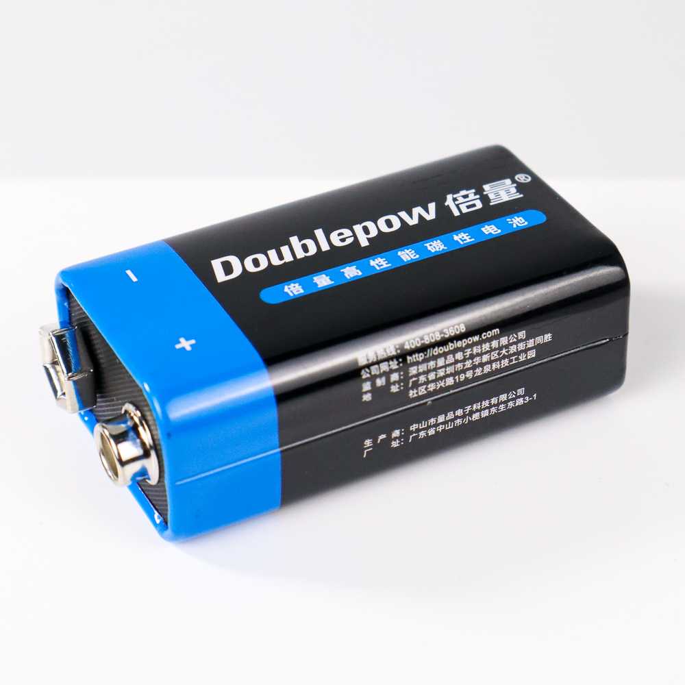 GIJ - DOUBLEPOW Batu Baterai 9V 6F22 Non-Rechargeable