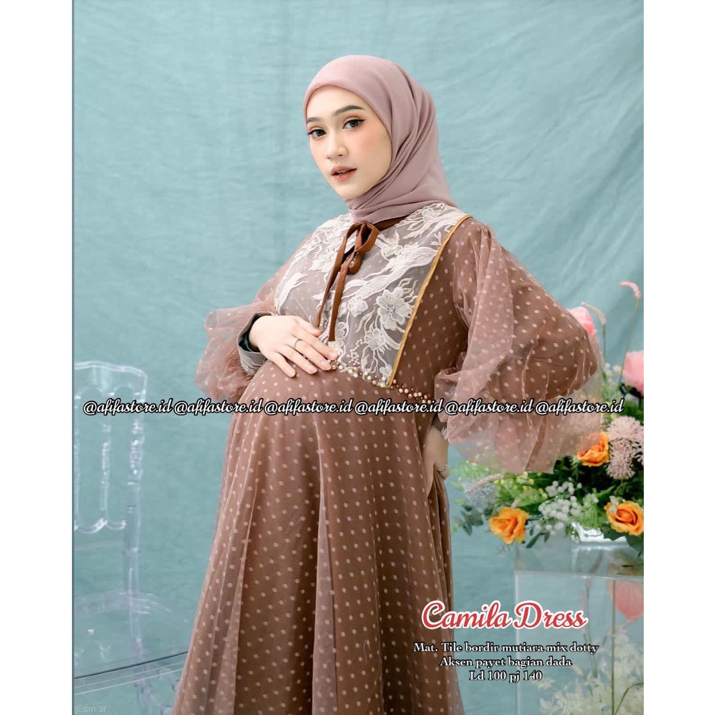 Kebaya Brokat Gamis Kondangan Model Terbaru Dress Bridesmaid RADHIYA STORE