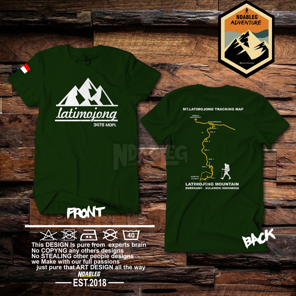 Kaos gunung latimojong kaos pendaki gunung