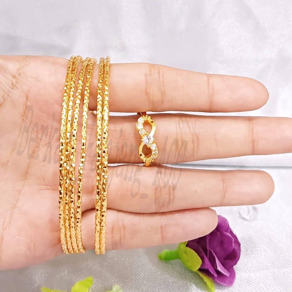 SET DEWASA KRONCONG KEMBANG BUNGA perhiasan super berkelas fashion korea anti karat dan anti luntur