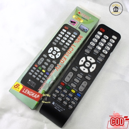 Remot Remote TV Multi 1886 Universal tanpa setting (sharp, polytron, LG, dll)