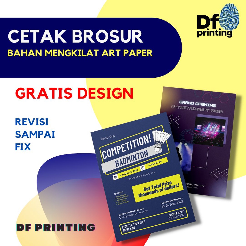 

CETAK BROSUR MURAH | ARTPAPER 150 GSM | GRATIS DESIGN