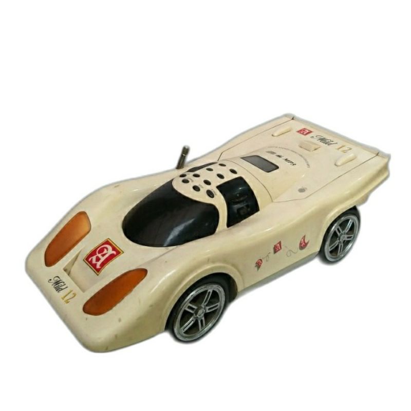Pajangan Radio CD MP3 Player Mobil Sedan Porsche Lamborghini Figure Figurine Rare Jadul Vintage Clas