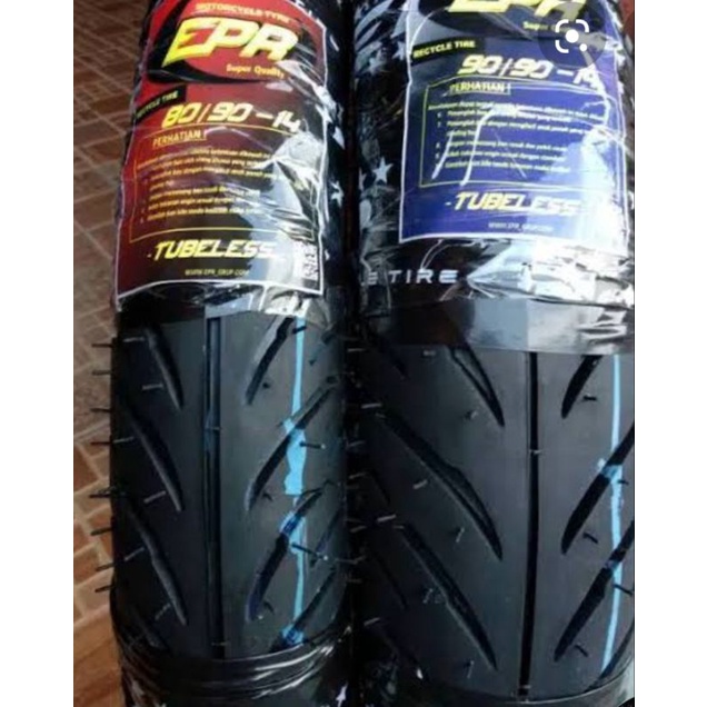 Ban Epr Ban murah Ban fulkanisir berkualitas Ban satu set depan belakang Ban ukuran 80/90-14 & 90/90