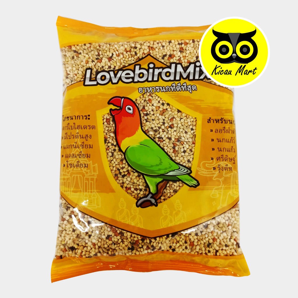 PAKAN BURUNG LOVEBIRD MIX MAKANAN HARIAN LOVE BIRD MIX KENARI PARKIT MILET MILLET VITAMIX PVTLPAKAN