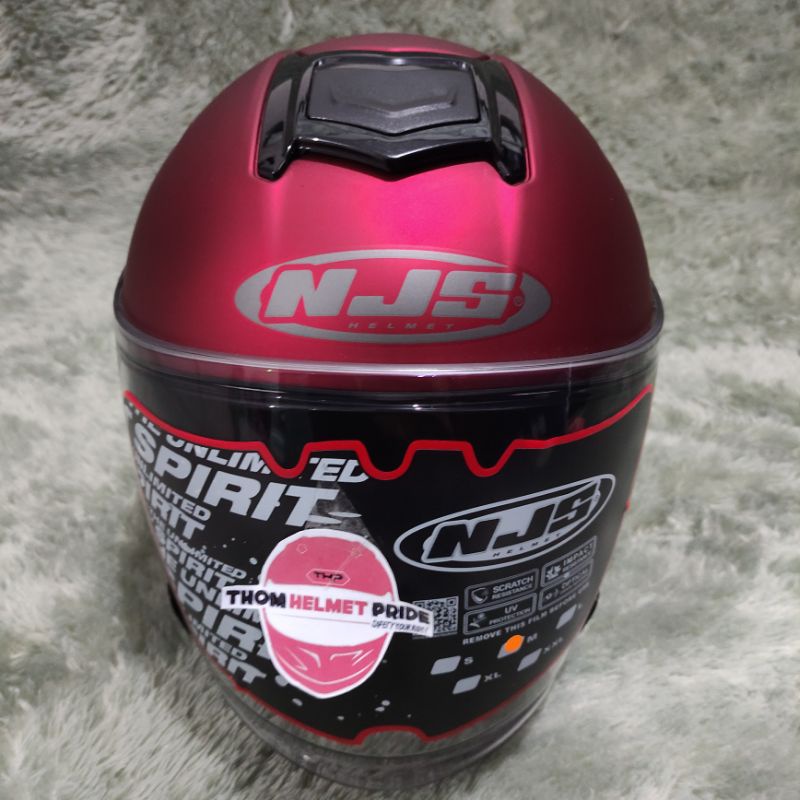 [TERLARIS] READY STOK NJS KAIROZ | NJS KAIROZ WHITE | NJS KAIROZ GREY | NJS KAIROZ SOLID | NJS KAIROZ BLACK | NJS KAIROZ BLUE | NJS KAIROZ RED | NJS KAIROZ GREEN | HELM NJS HALF FACE | NJS KAIROZ PINK | KYT KYOTO | SARANG HELM-Red Doff