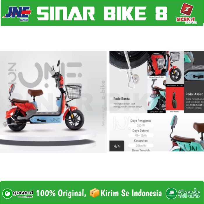 Sepeda Listrik ION ONE By ELEMENT Electric E Bike 500 Watt