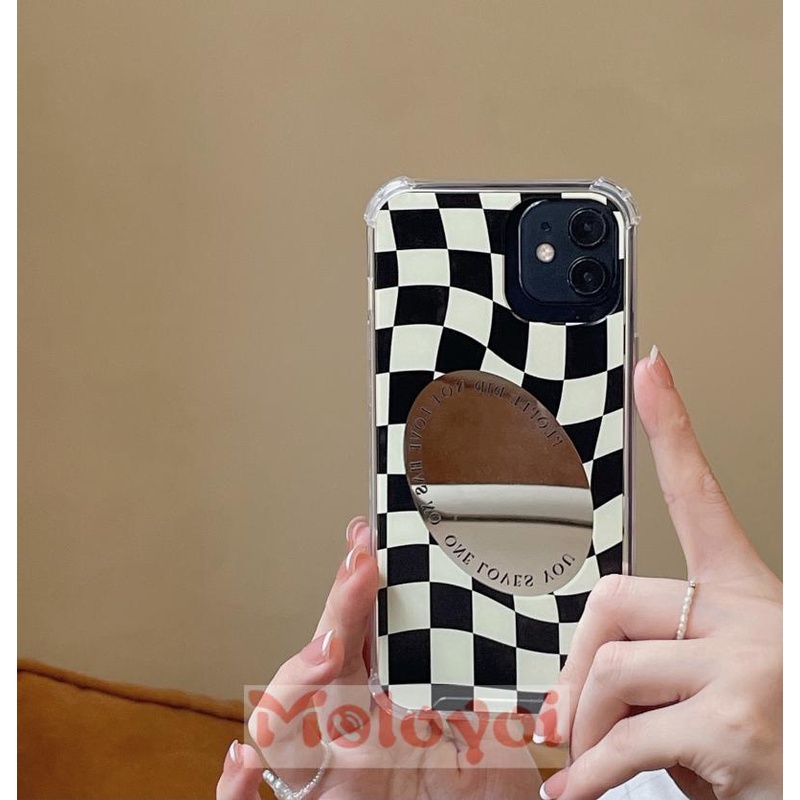 Casing IPhone 11 Pro MAX 12 13 Pro MAX XR 7Plus 8Plus 7 8 + X XS MAX SE 2020 Shockproof Aksen Cermin