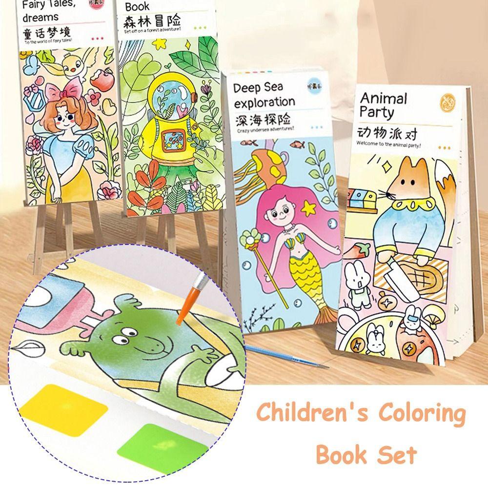 Preva 20halaman Buku Mewarnai Gambar Anak Perlengkapan Seni Set Tk Color Painting Book