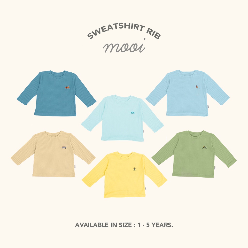 Sweater Anak Unisex Bahan Rib Knit