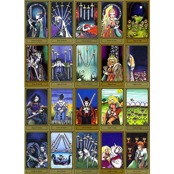 FANTASTICAL TAROT BY NATHALIE HERTZ, (78 CARD)