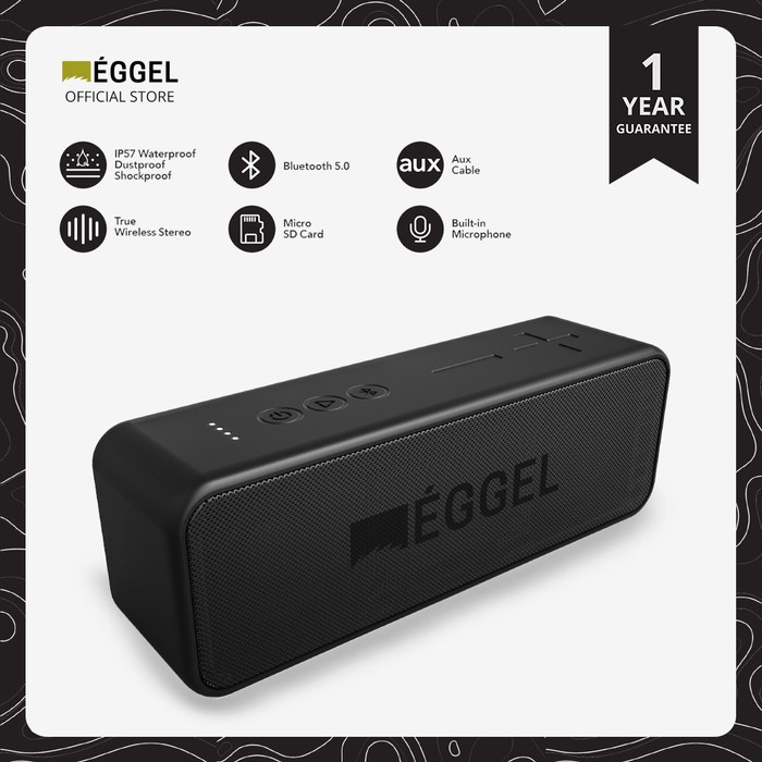 Eggel Active 2 Waterproof Action Portable Bluetooth Speaker