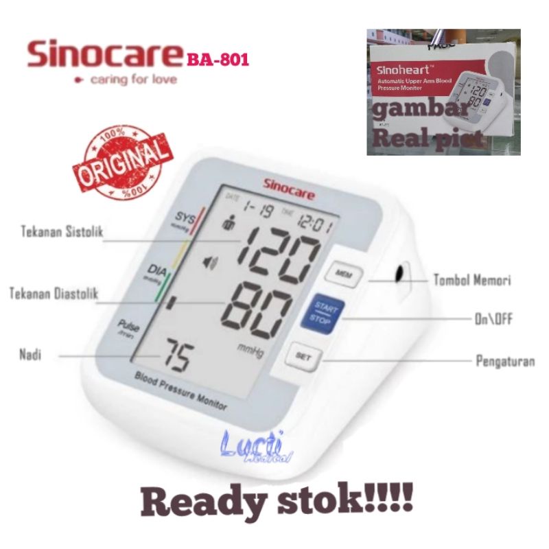 Tensimeter digital sinocare BA-801-Tensimeter digital sinocare BSX -516 / Tensi digital