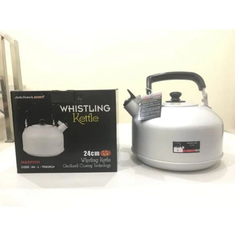Teko siul 5,5 liter, whistling kettle MASPIOAN SILANO 24 cm