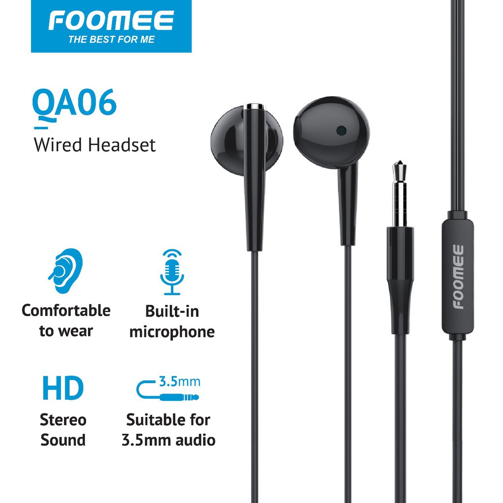 HANDSFREE FOOMEE QA06 QUALITY PREMIUM