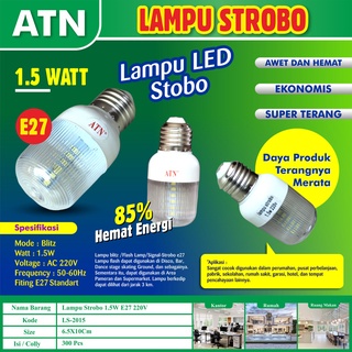 Lampu Strobo LED / Lampu Blitz Caltech 1-1.5Watt E27 Lampu Menara