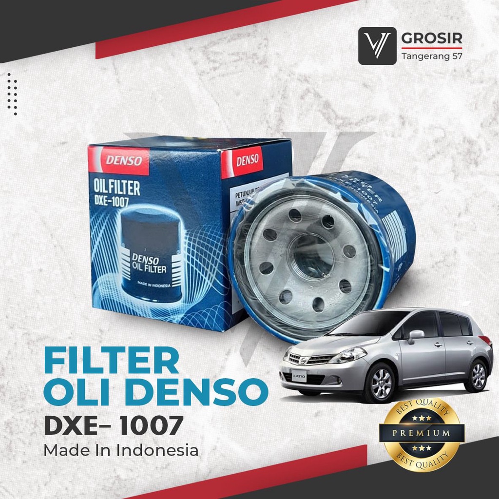 OIL FILTER NISSAN LATIO DENSO DXE1007 FILTER NISSAN LATIO