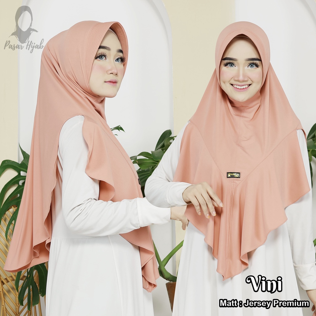 Kerudung Instan Jersey Model Vini Jilbab Instan Jersey Super Premium Hijab Bergo Terbaru Pasar Hija'b