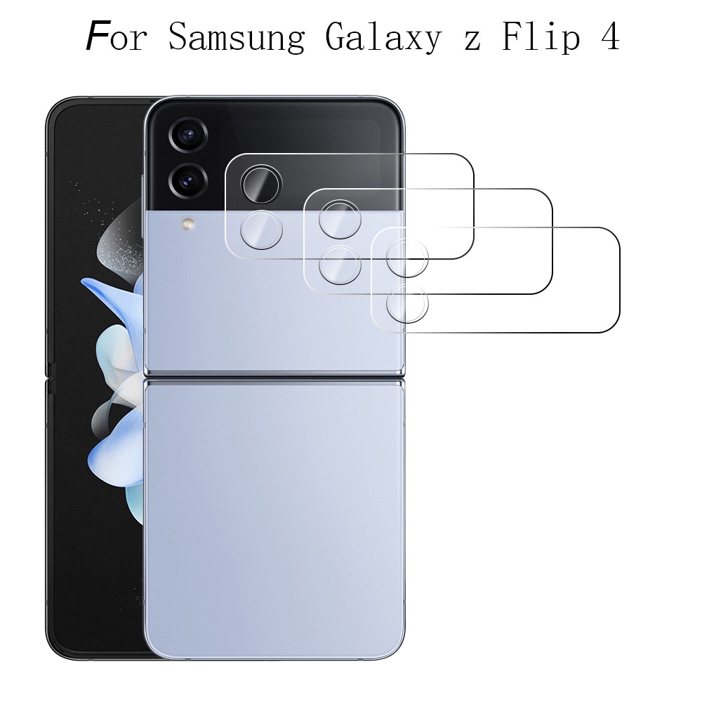 Tempered Glass Pelindung Lensa Kamera Belakang Samsung Z Flip4 HD Transparan Anti Gores