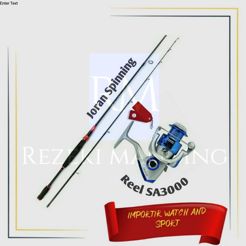 SET Paket Mancing Mania Joran Spinning-Casting 240cm Reel YUMOSHI SA3000 COD BAYAR DI TEMPAT