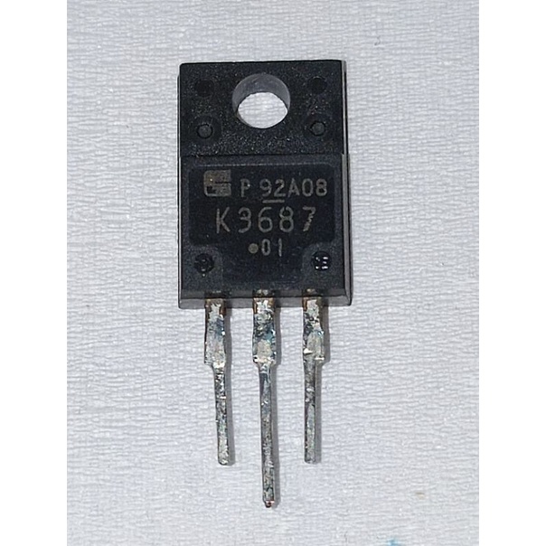 10 pcs,K3687, Mosfet 16 amper 600volt , ori, bekas, ok test, TO220F