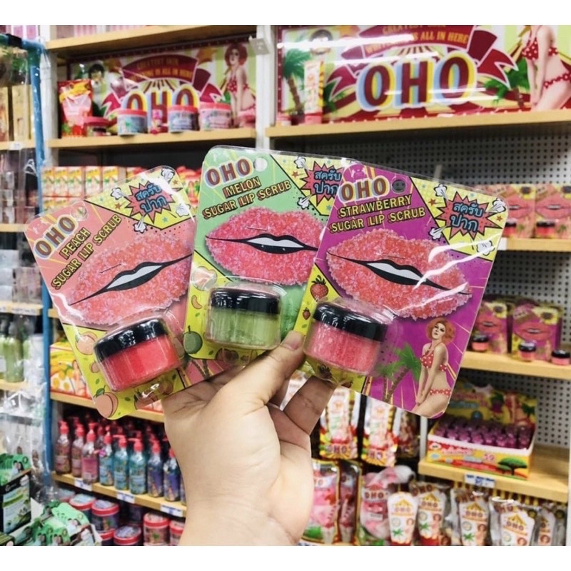 OHO Sugar Lip scrub 100% original thailand