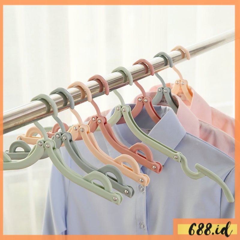 Gantungan Baju Lipat  Magic hanger Gantungan Baju Portable Gantungan Lipat Serbaguna Simple PR 18