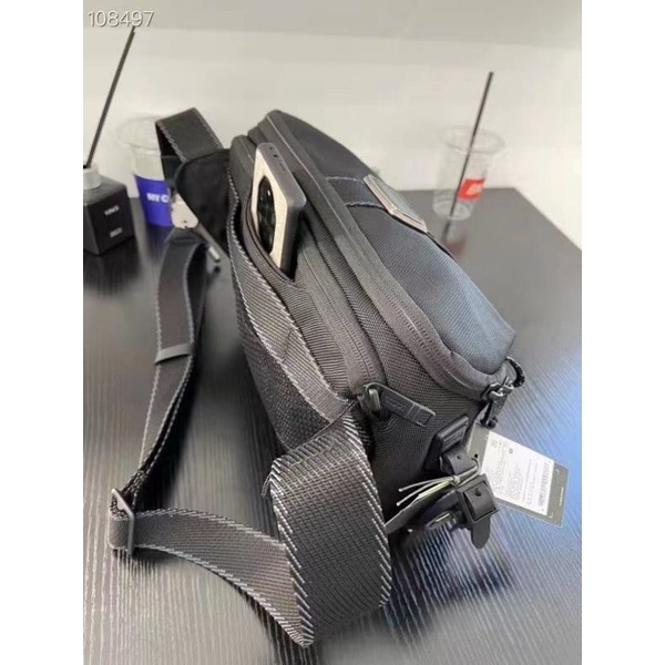 tas tumi alpha bravo esports pro crossbody branded mirror quality selempang hitam ballistic nylon