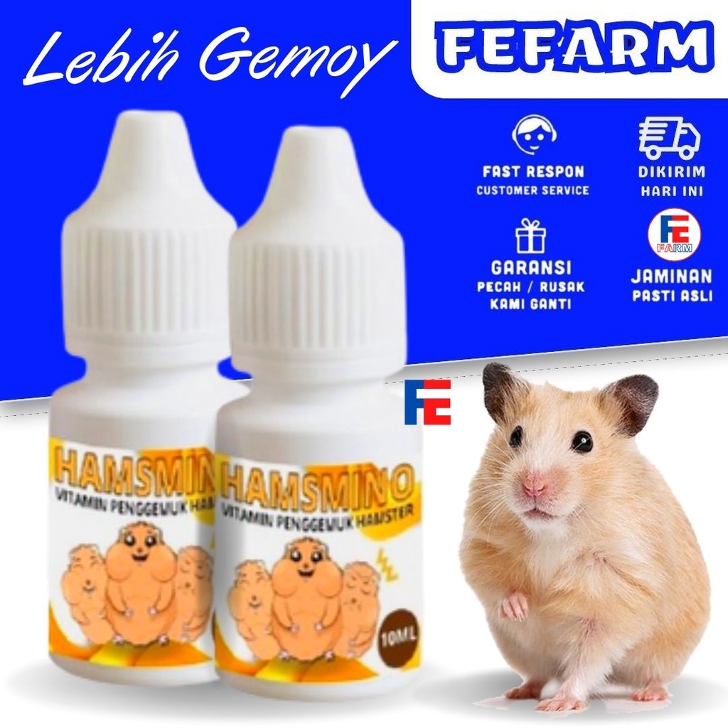 HAMSMINO - Obat Hamster Vitamin Mineral Penggemuk Hamster HAMSMINO FEFARM