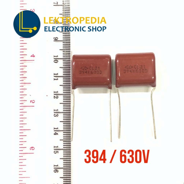 Milar Volt Tinggi 394 / 630v Kapasitor 630 v 390nF 390 nF 394j 0.39UF