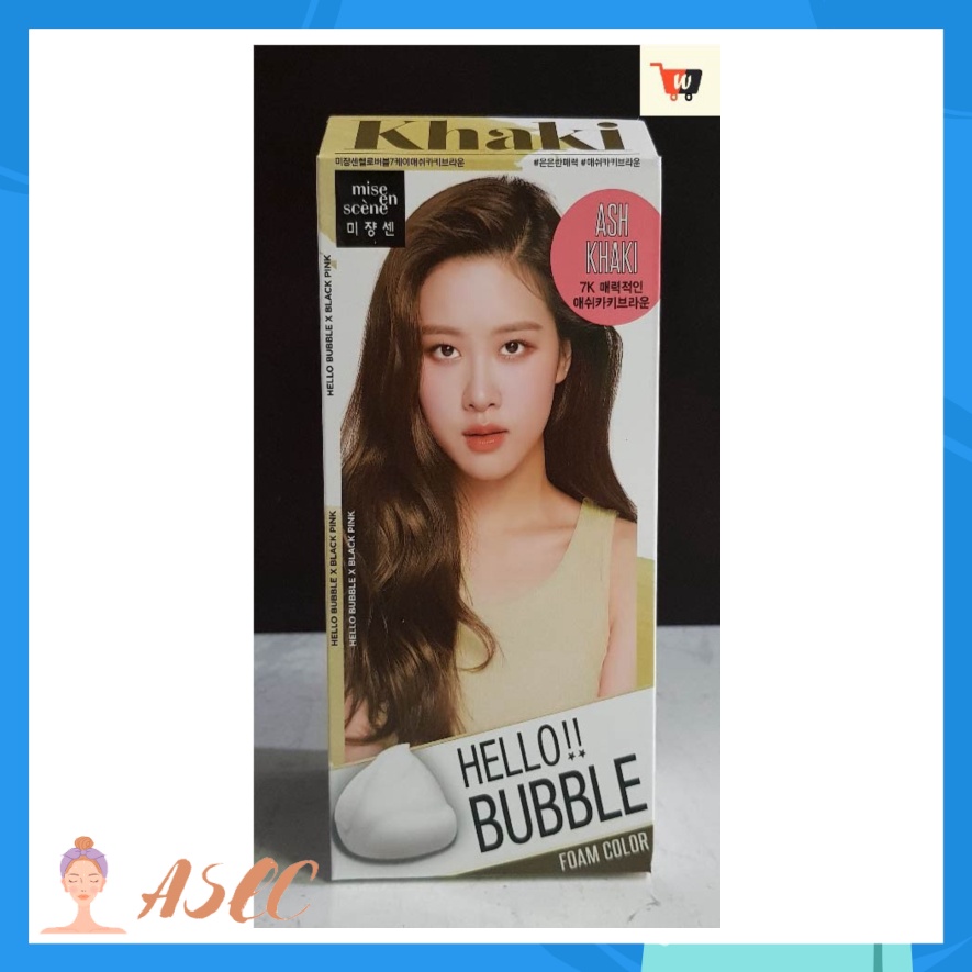 [PREMIUM] MISE EN SCENE HELLO BUBBLE FOAM HAIR COLOR - ASH KHAKI