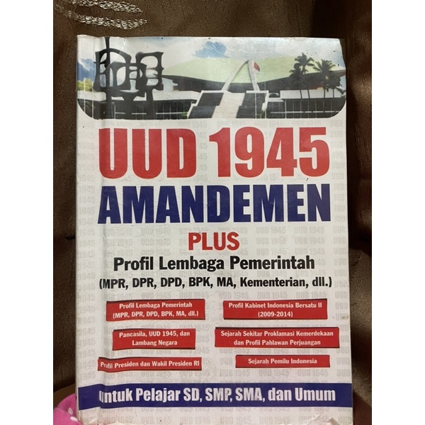 [PRELOVED] Buku UUD Amandemen 1945 Plus Profil Lembaga Pemerintah
