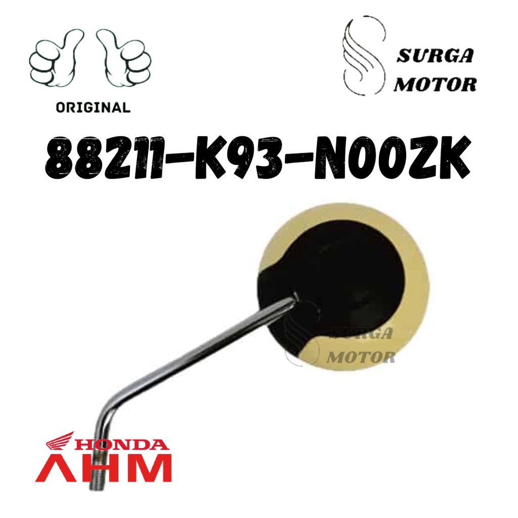 Lensa Kaca Spion Kanan atau Kiri Cream Scoopy eSP K2F 2021 2022 Mirror Comp Sepion Sefion K93 Krem C