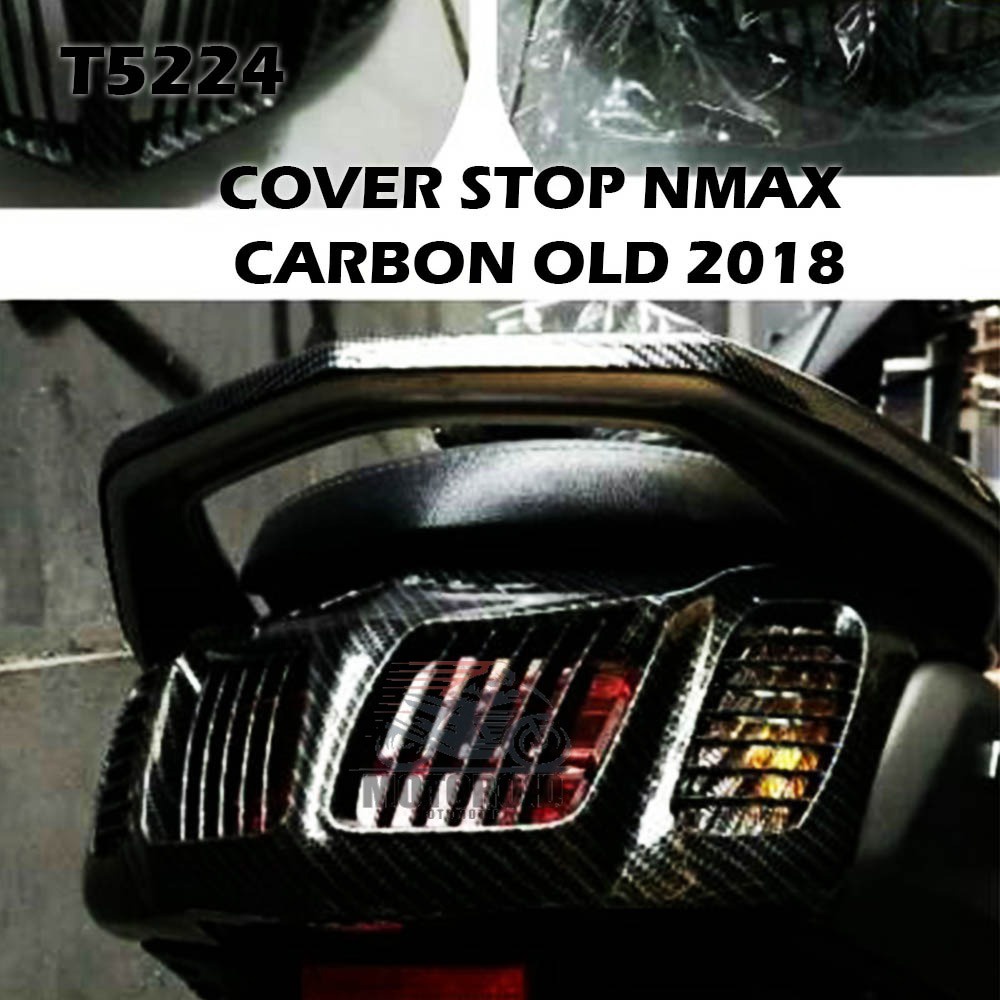 COVER STOP LAMP YAMAHA NMAX OLD 2018 ABS KARBON COSTUM CELUP VARIASI