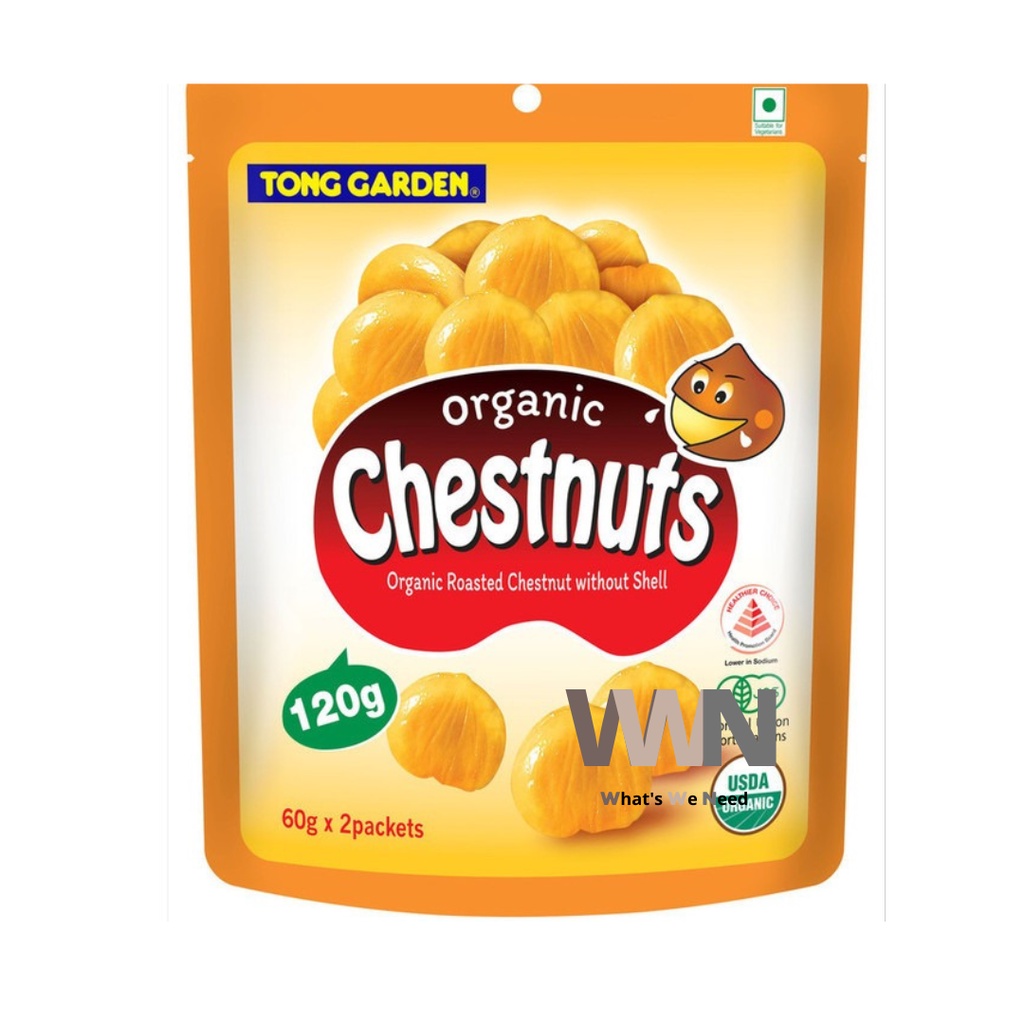 

Tong Garden Chestnut 120gr - Biji Kastanye Panggang Tanpa Kulit