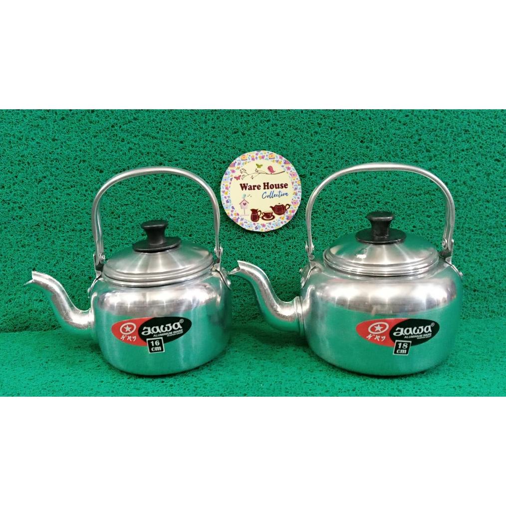 Teko air aluminium jawa ukuran 16cm & 18cm Ceret masak air/ceret aluminium air panas