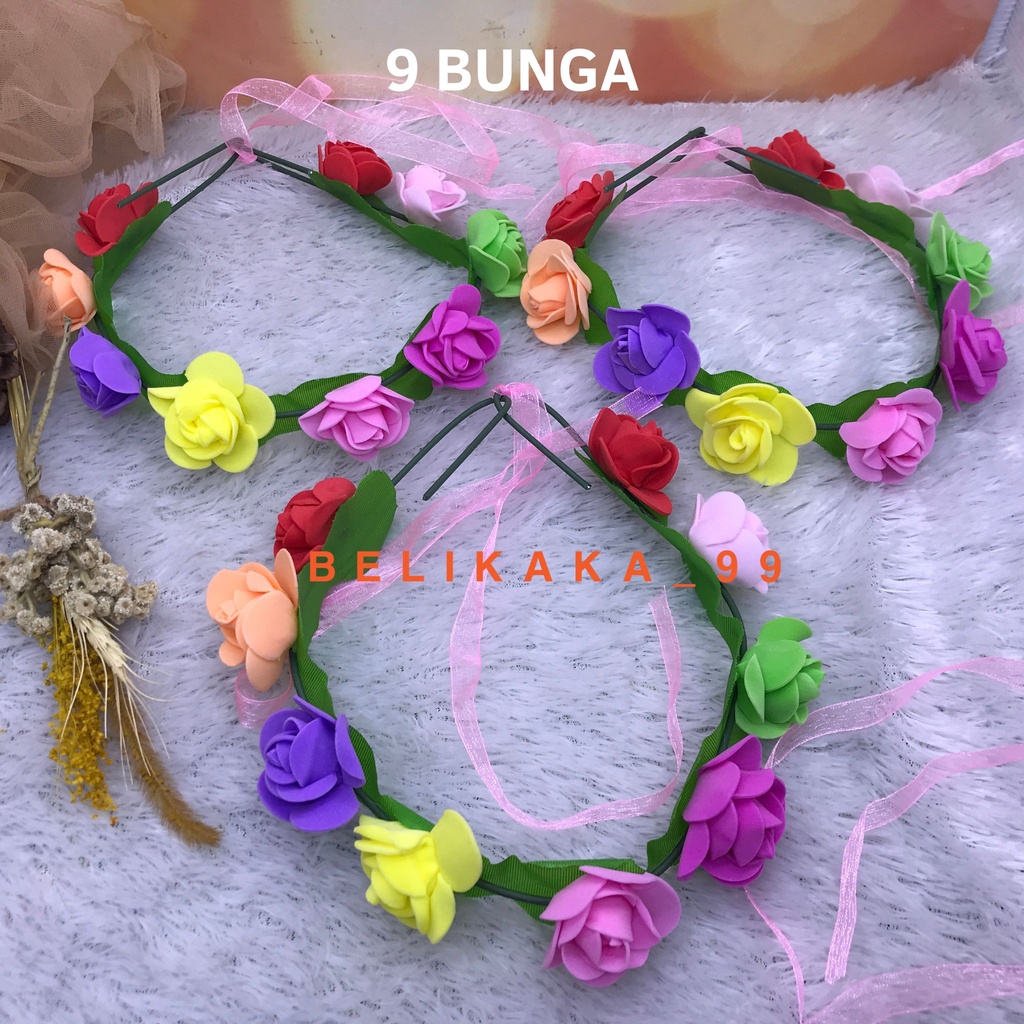 BANDO FLOWER CROWN / BANDO MAHKOTA BUNGA LINGKAR / BANDO BUNGA LINGKAR / FLOWERCROWN / BANDO CANTIK