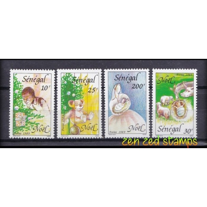 

0403 Perangko Senegal 1989 Christmas Natal 4v Mnh