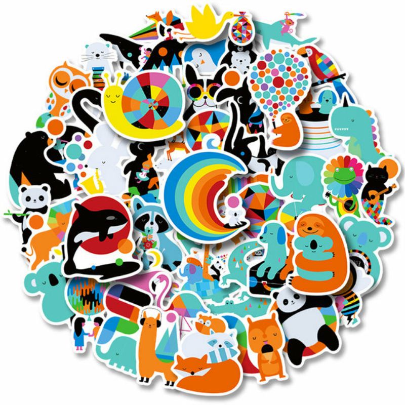 

Stiker Pack Hewan Style 260121- Stiker Aesthetic Keren Imut Laptop, Aksesoris Hp, Anti Air, Motif, Helm, Tumbler, Koper, Kulkas