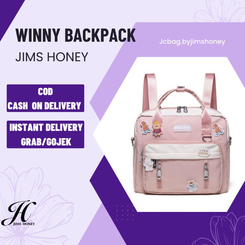 JIMS HONEY WINNIE BACKPACK TAS RANSEL PUNGGUNG WANITA PRIA ANAK