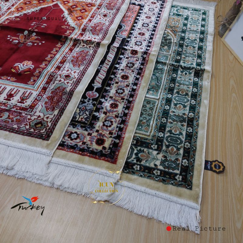 Sajadah Turki Premium Yakar Wangi Motif Carpet Bulu Tebal