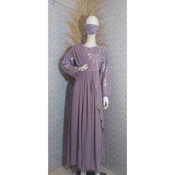KEBAYA ORIGINAL // GAMIS MELISHA // BAHAN TILLE BORDIR MIX CERUTY PLUS PAYET // Kode EK