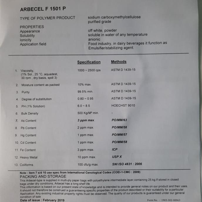 

cmc food grade / pengental halal / cmc murah halal 500 gram