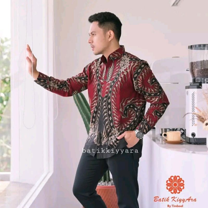 NEW ARRIVAL DISTRO BATIK PRIA BORDIR SOGAN HRB026 BATIKAF NOTOARTO BATIK IPNU-IPPNU HEM PRIA BW 246