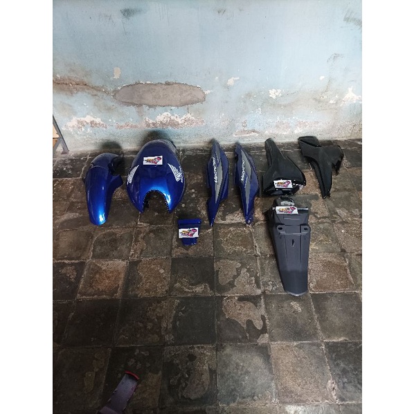Cover body megapro full kasar halus set tangki megapro new megapro primus warna biru