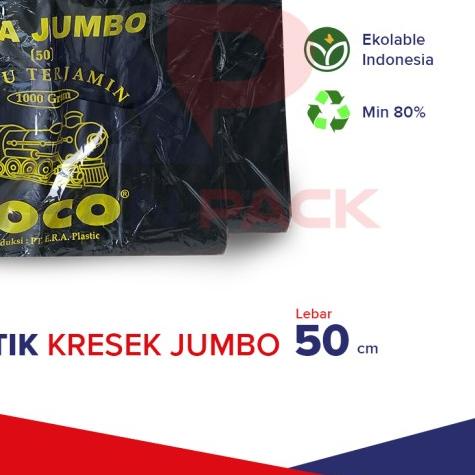 

Kantong Plastik Kresek Hitam HD Tebal Loco uk. 50 Jumbo